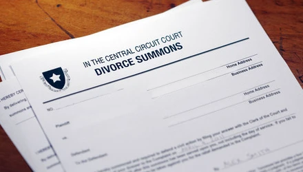 Divorce papers